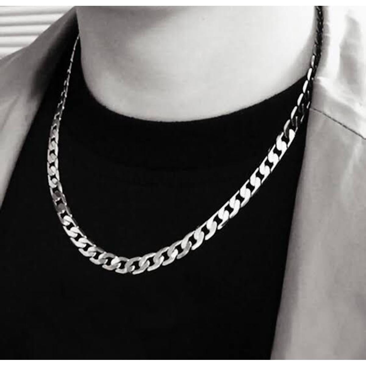 Cuban Stainless Steel Chain Necklace for Boys – Bold & Stylish Accessory