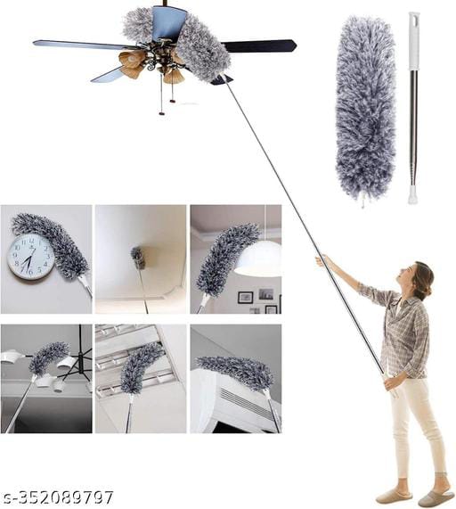 Microfiber Dust Cleaning Brush with Extendable Handle – Easy Fan & High Surface Cleaner