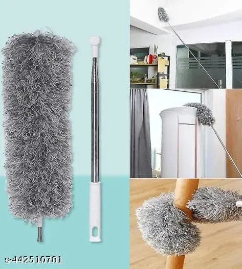 Microfiber Dust Cleaning Brush with Extendable Handle – Easy Fan & High Surface Cleaner