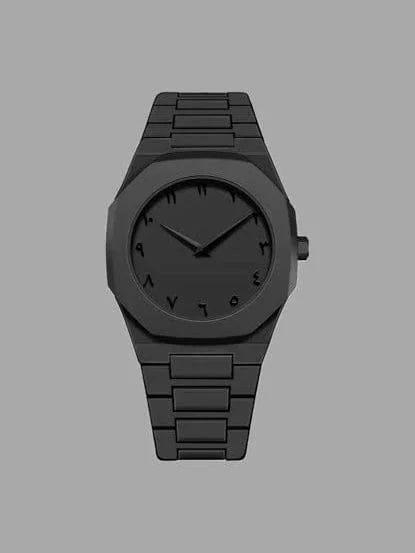 All-Black Quartz Watch Sleek & -Stylish Analog Watch for Mens