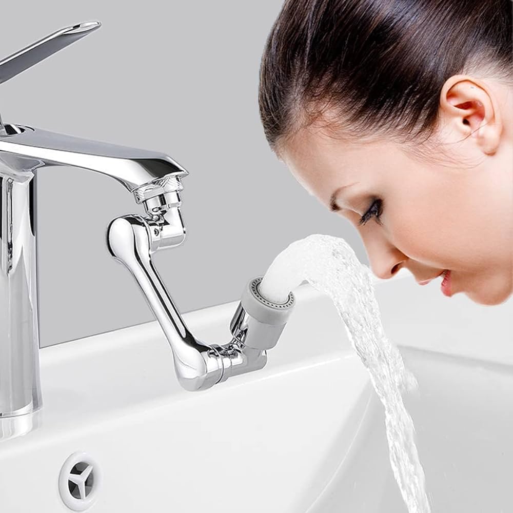 Rotating Water Faucet Extender – 360° Adjustable Sink Tap Attachment