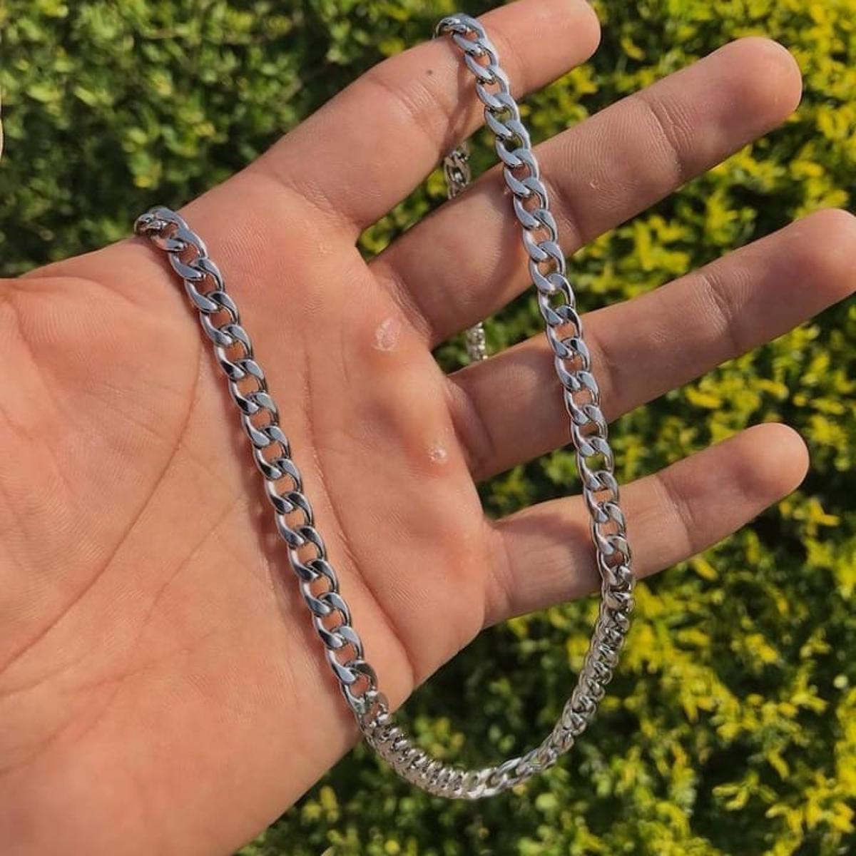 Cuban Stainless Steel Chain Necklace for Boys – Bold & Stylish Accessory