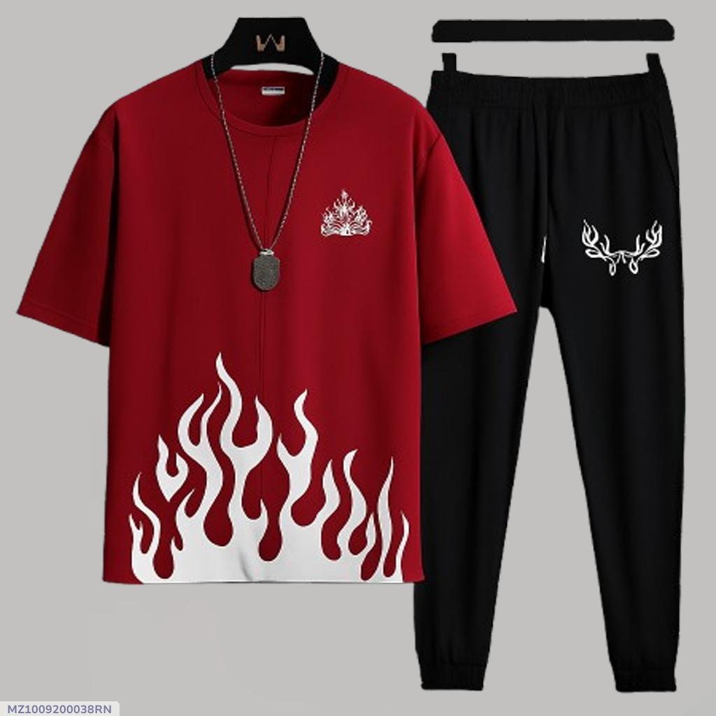 2 Pcs Men s  Micro Plain Track Suit .