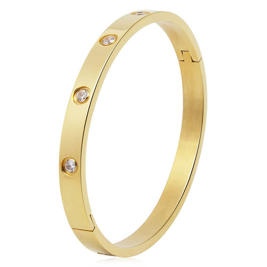 Funky Gemstone Kara Bangle _ 1 PC  Golden Stylish  Accessory .
