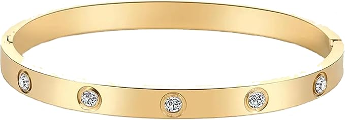 Funky Gemstone Kara Bangle _ 1 PC  Golden Stylish  Accessory .