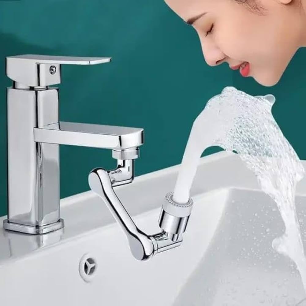 Rotating Water Faucet Extender – 360° Adjustable Sink Tap Attachment