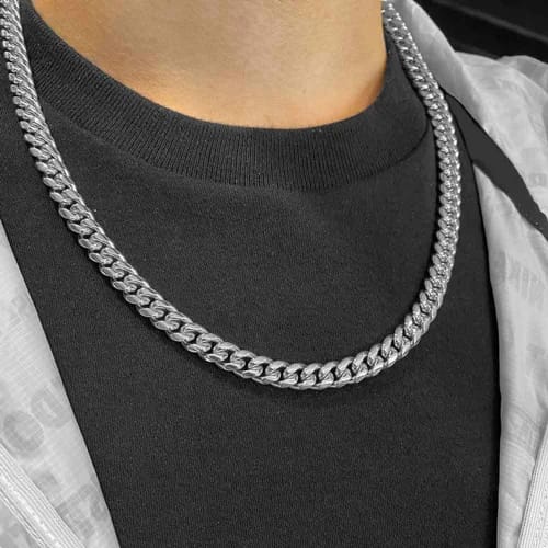 Cuban Stainless Steel Chain Necklace for Boys – Bold & Stylish Accessory